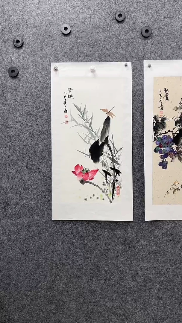 国画书画王生意国画荷花