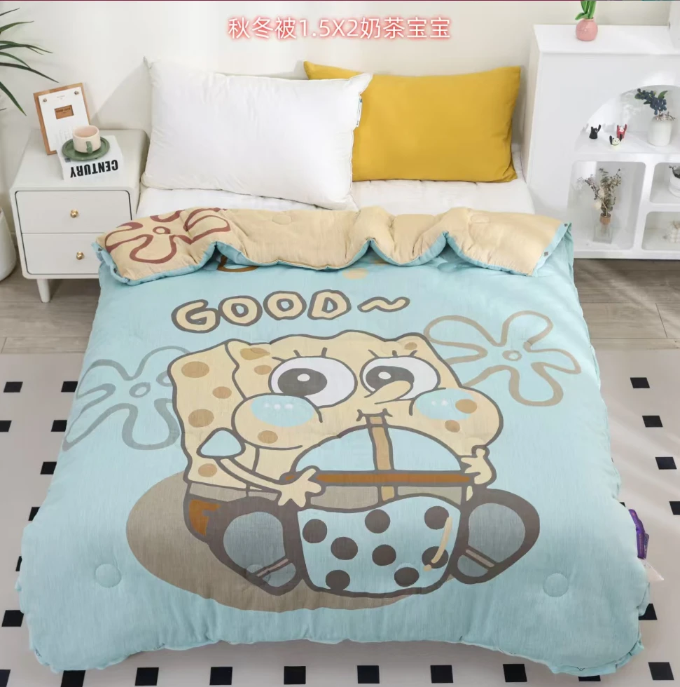 【奶茶宝宝】 150*200cm A类双层纱全棉纱布大豆被秋冬被