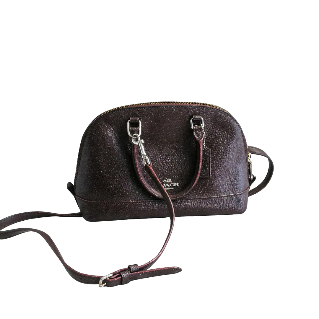 95新  coach 酒红贝壳包   041705