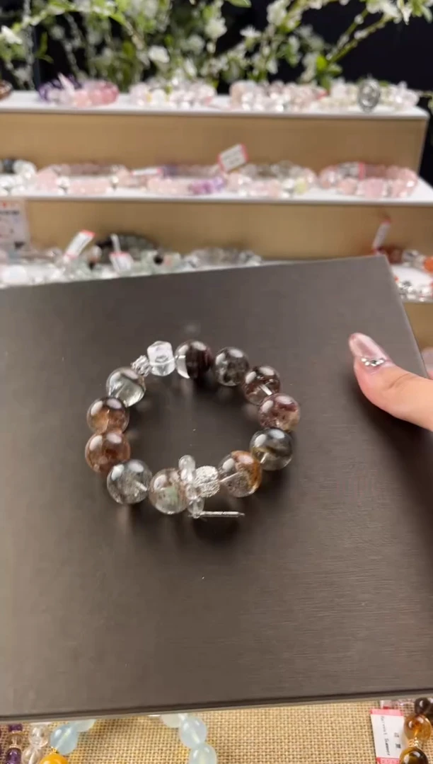 水晶手链未镶嵌绿幽灵设计款手链多样性发其一