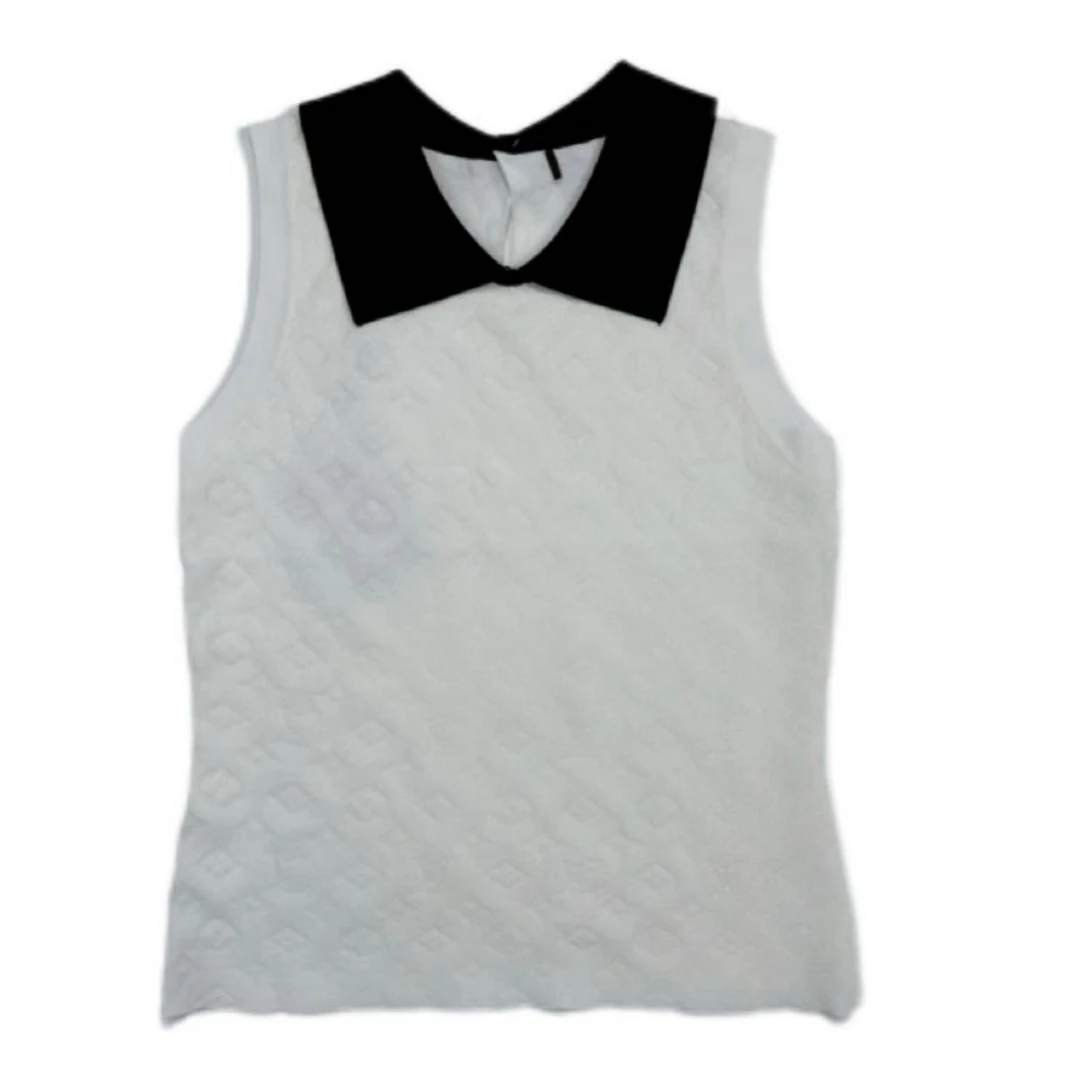 时尚针织上衣无袖夏季简约时尚风---LT089