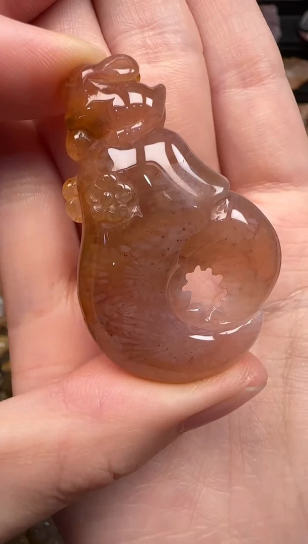 硅化珊瑚（珊瑚玉）未镶嵌颈饰556