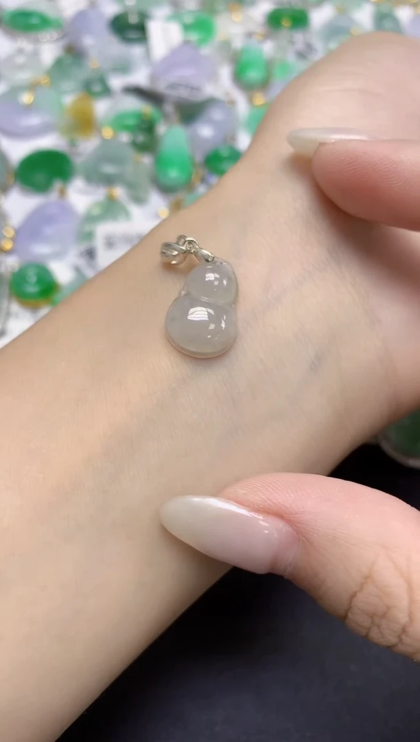 颈饰未镶嵌翡翠天然缅甸翡翠A货百元以上9元证书费自理