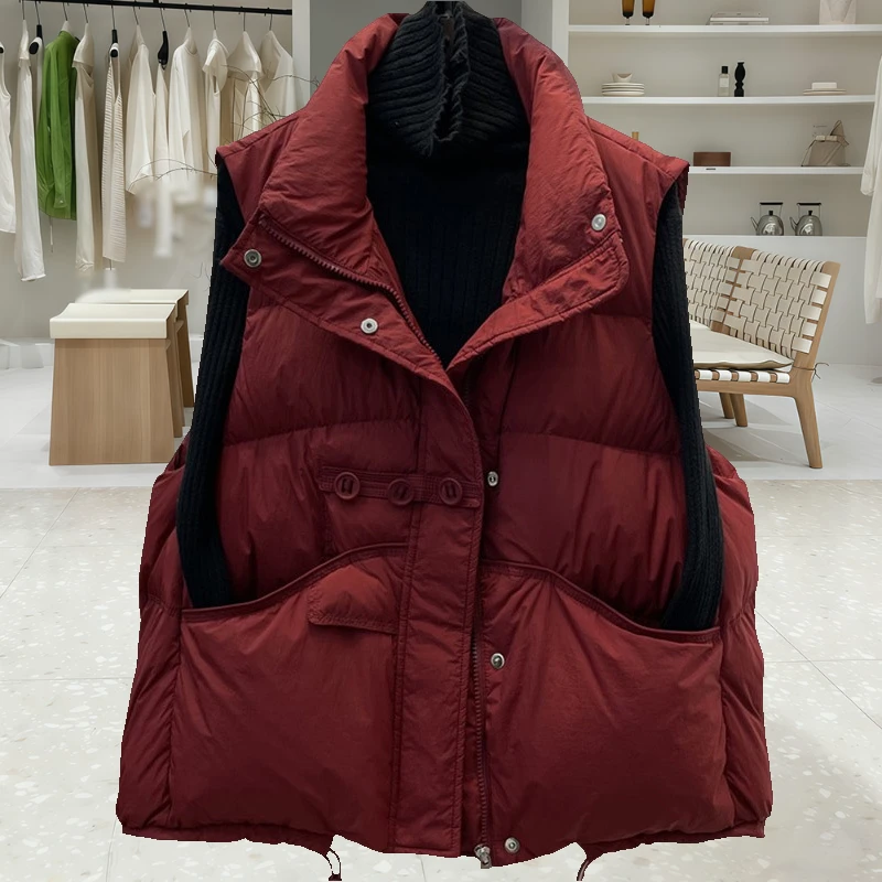 【300斤胖妹妹】欧版复古显瘦气质保暖棉服马甲女秋冬爆款潮流坎肩