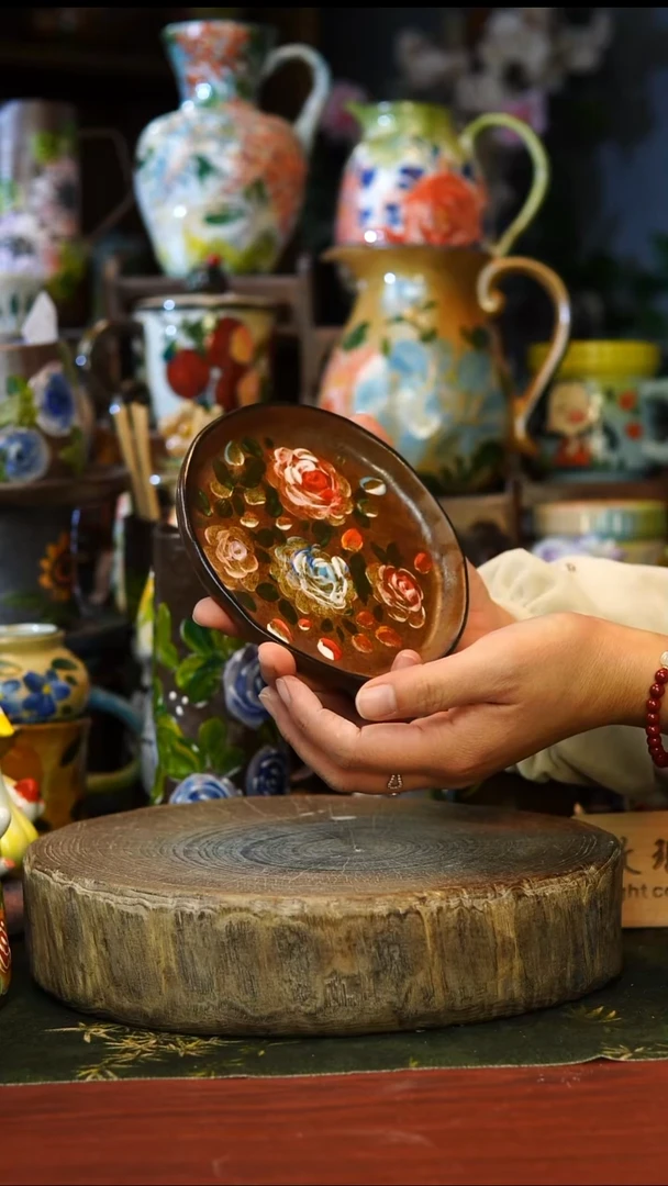 陶瓷160景德镇手工手绘釉下彩