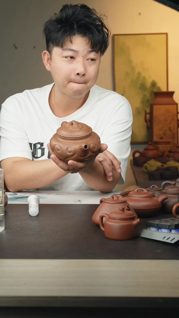 茶壶紫砂宜兴原矿紫砂手工壶500cc