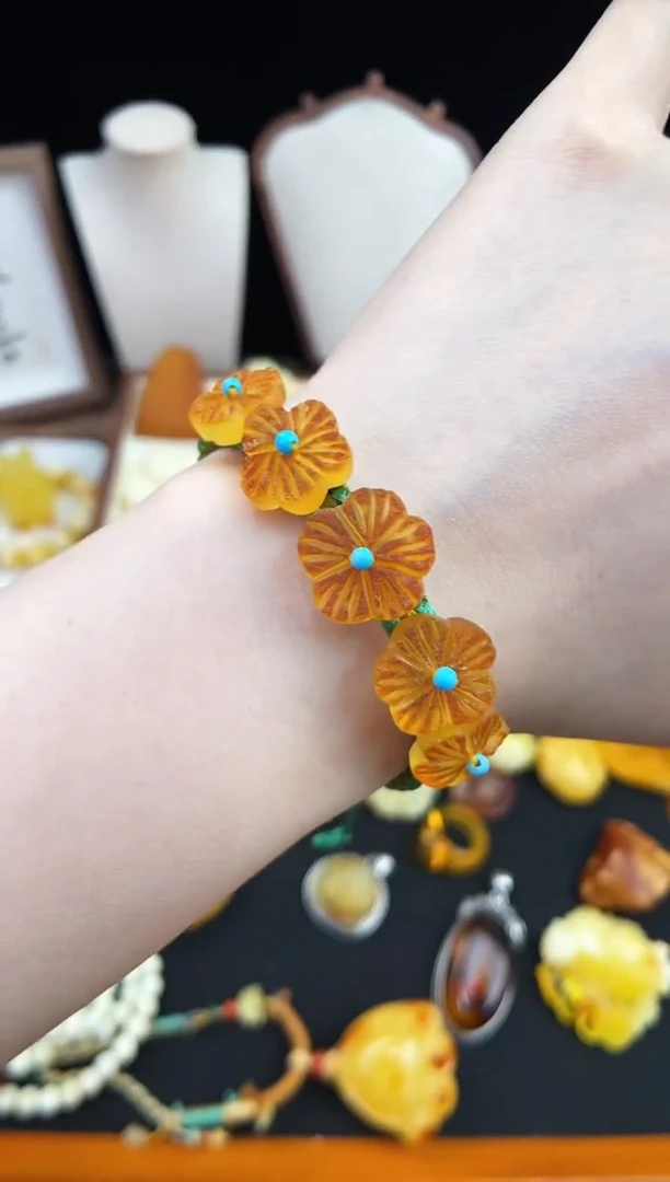 琥珀未镶嵌珠宝奇石柒月