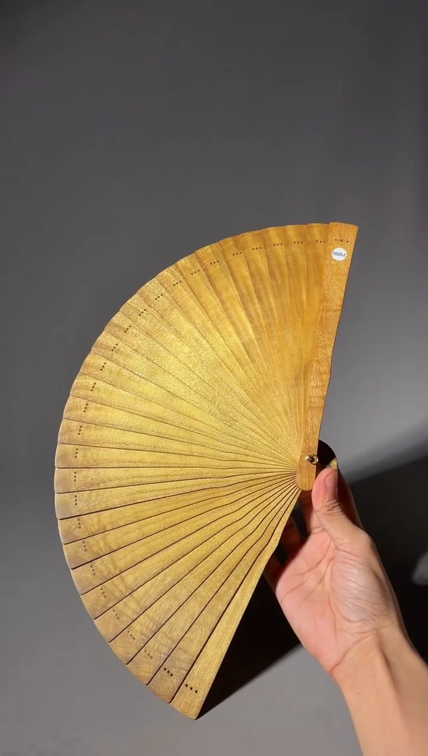 其他楠木（金丝楠）988号21cm小叶桢楠扇子