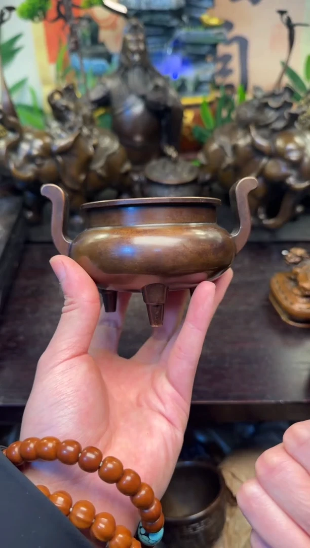 潼潼古铜只卖真铜！（官帽炉）