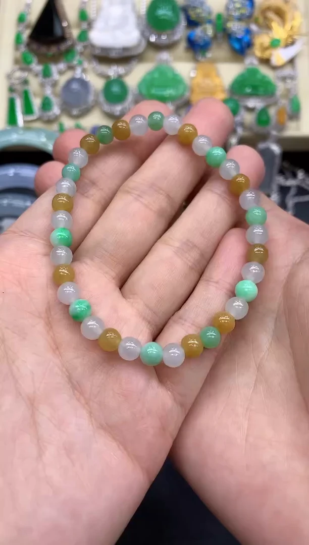 未镶嵌手串翡翠3-中国好珍宝