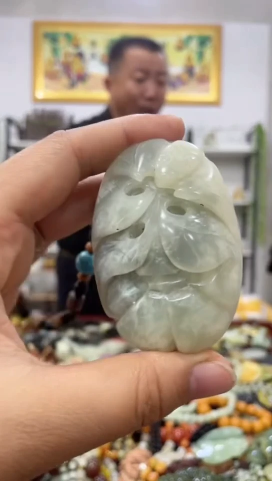 未镶嵌岫玉手把