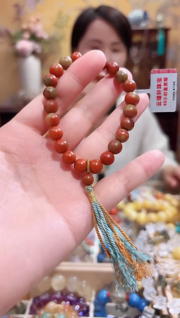未镶嵌手串南红玛瑙设计款珠串8+
