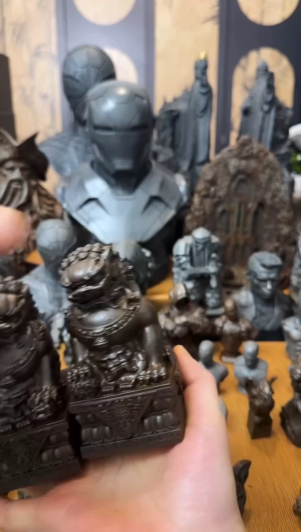 铁铁艺摆件----12狮子一对