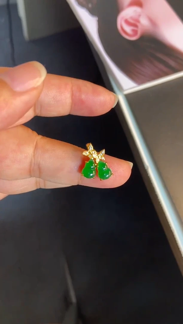 吊坠(不含链)银S925镶嵌翡翠1