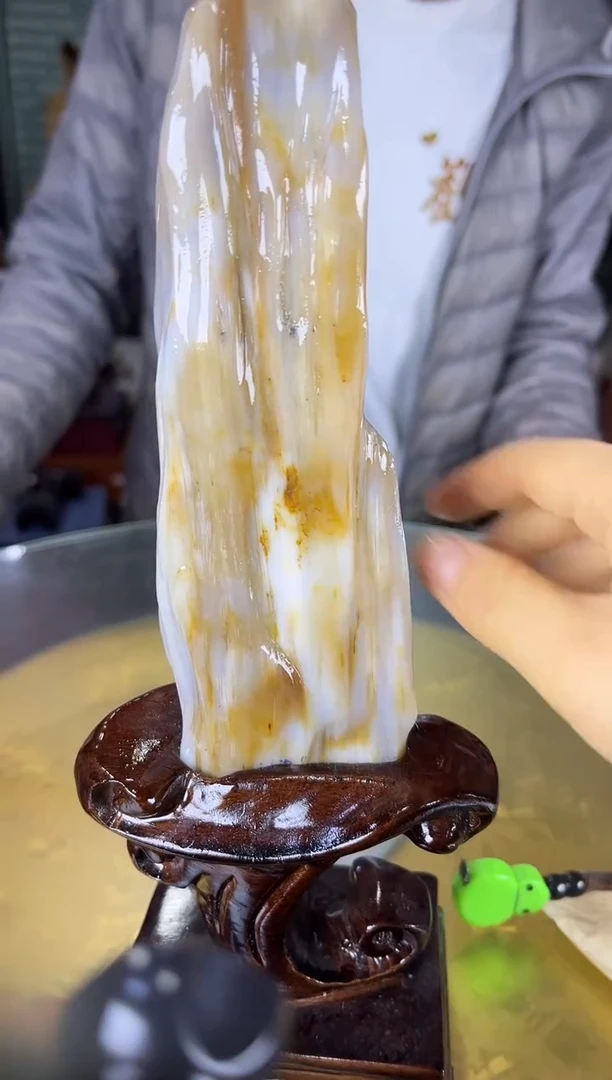 未镶嵌珠宝奇石硅化玉缅甸天然树化玉摆件