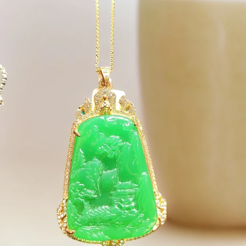 [时尚百搭轻奢设计]满绿山水CT17