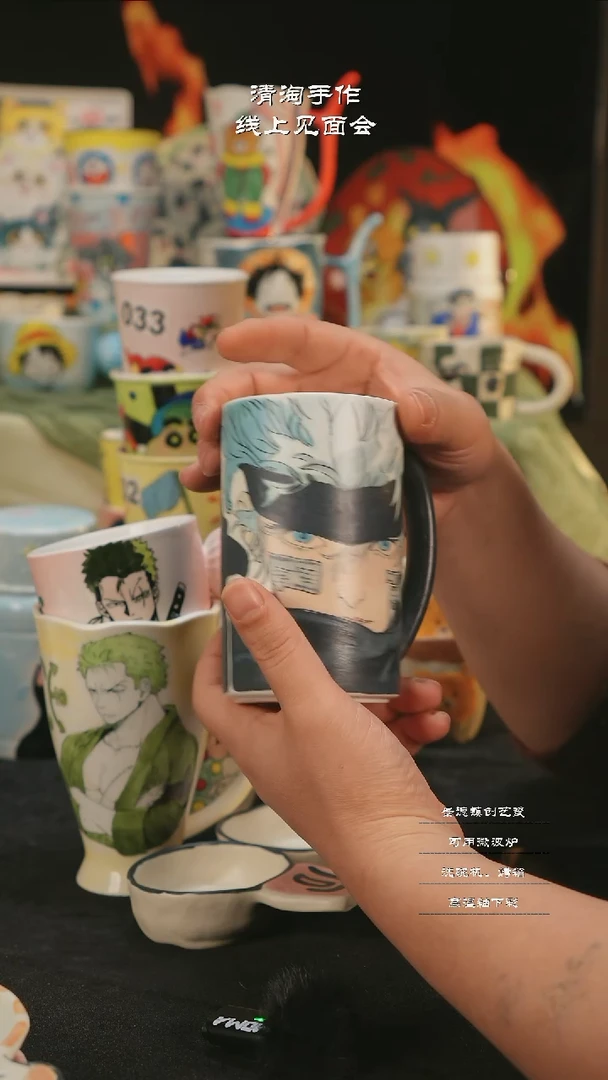 【闪购商品】摆件亲工手绘陶瓷-