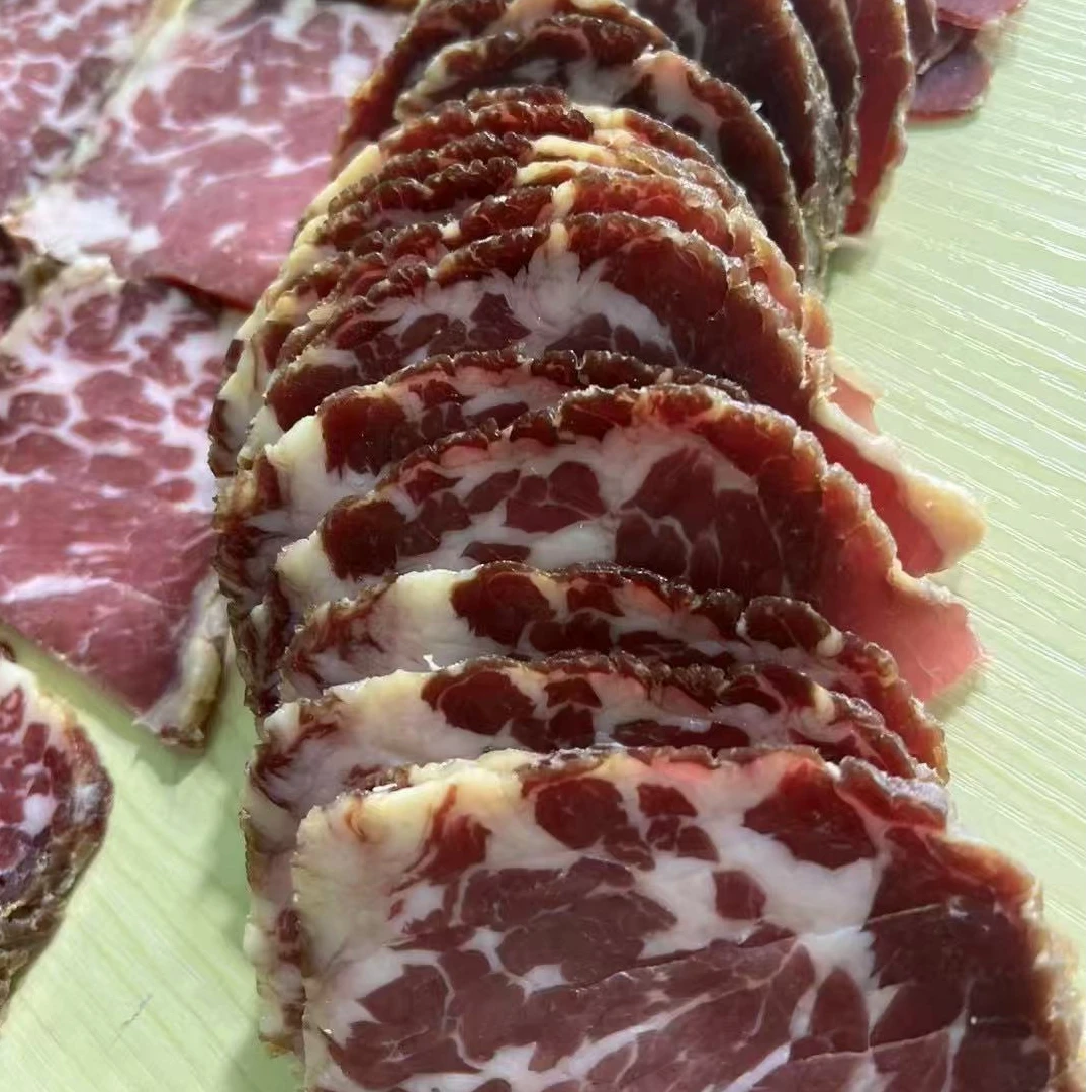 直播间一物一拍 现场称重云南特产 自然风干腊牛肉 雪花牛干巴