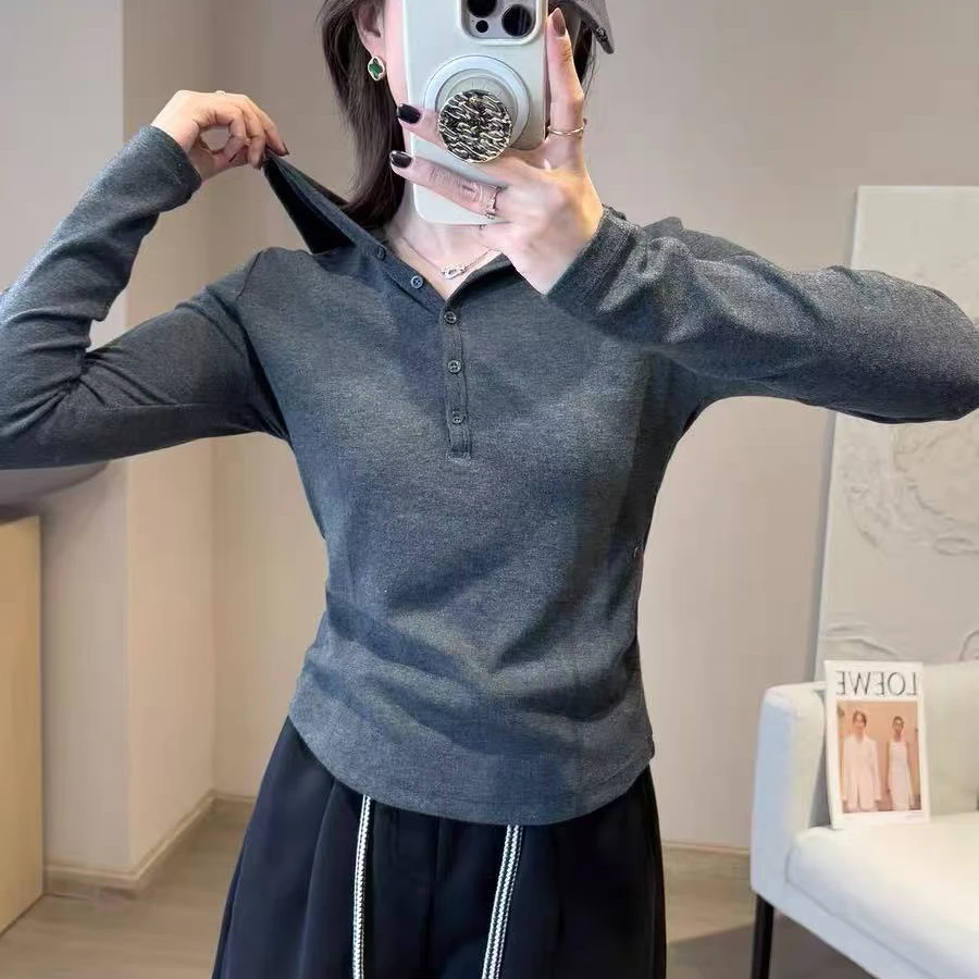 【褚培培自制】秋季原版极简风简色时尚修身连帽百搭针织小衫女