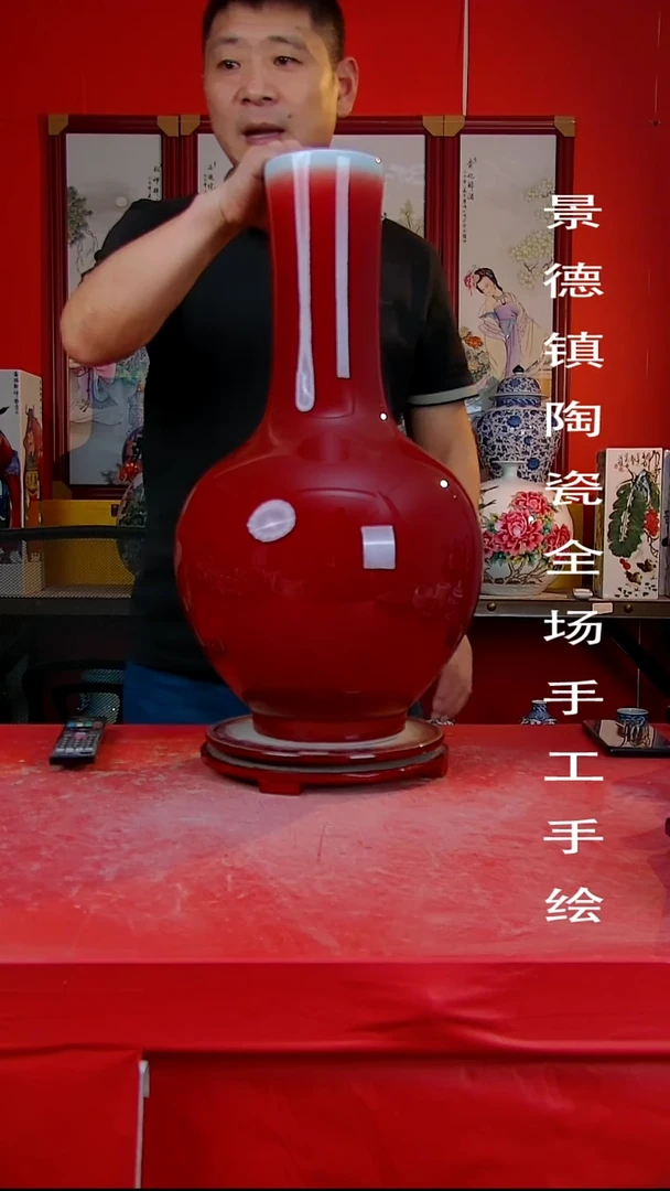 摆件景德镇陶瓷 全场手工手绘