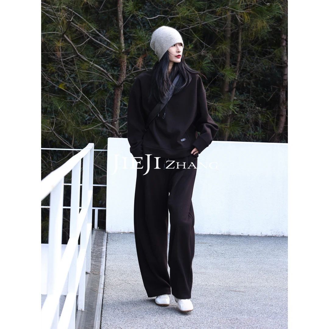 【JIEJI ZHANG】高级定制秋冬时尚百搭混纺肤感套装351236 351237