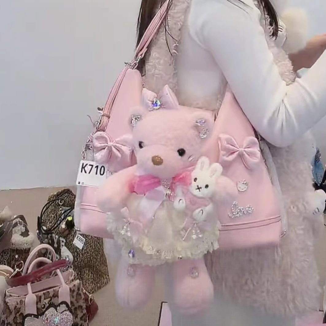 格格家新款定制女包熊双肩包57229