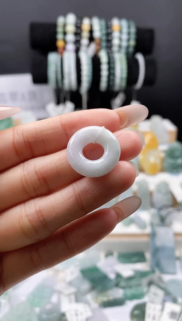 吊坠(不含链)未镶嵌翡翠67甜甜圈