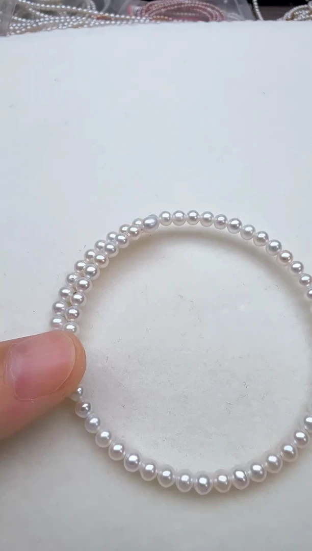 淡水珍珠手镯未镶嵌小米手镯