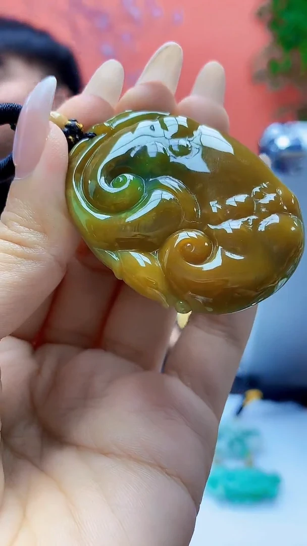 未镶嵌定制翡翠5060ty-毛货挂件194