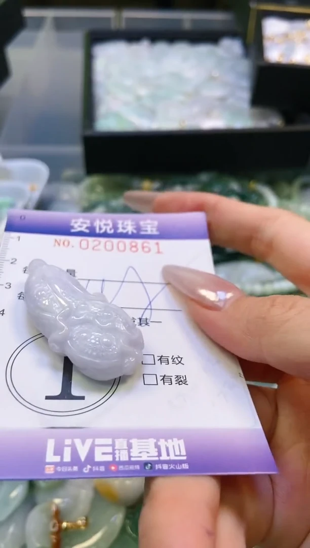 翡翠挂件未镶嵌闪购0200861