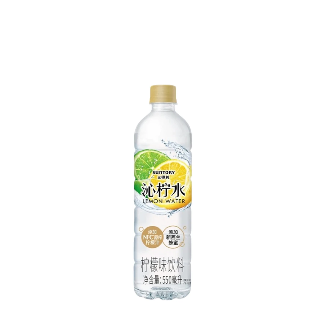 Y三得利 沁柠水柠檬味饮料 550ml*3瓶 新老包装随机（24年9月，保质期12个月））