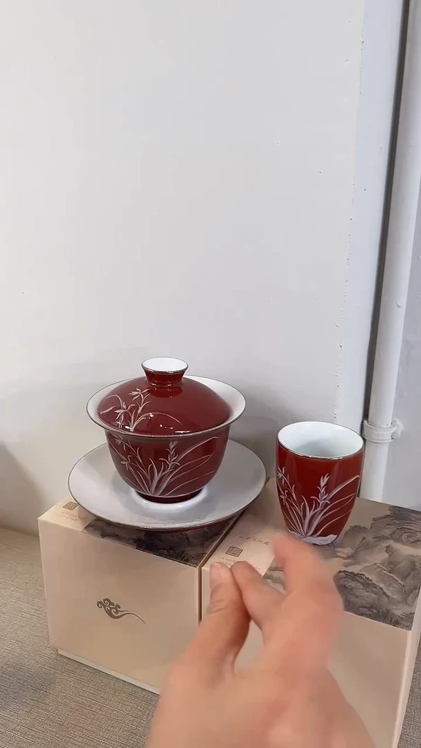 景德镇高温瓷玻璃白一套