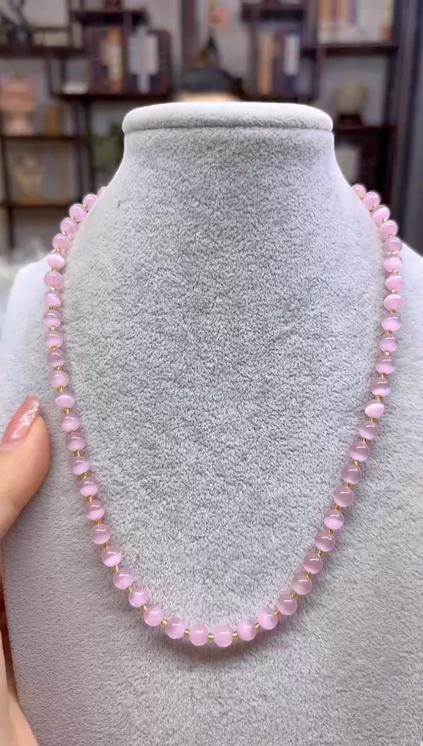 【闪购商品】碧玺猫眼项链未镶嵌X229