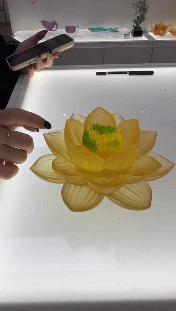 手工艺品琉璃大莲花