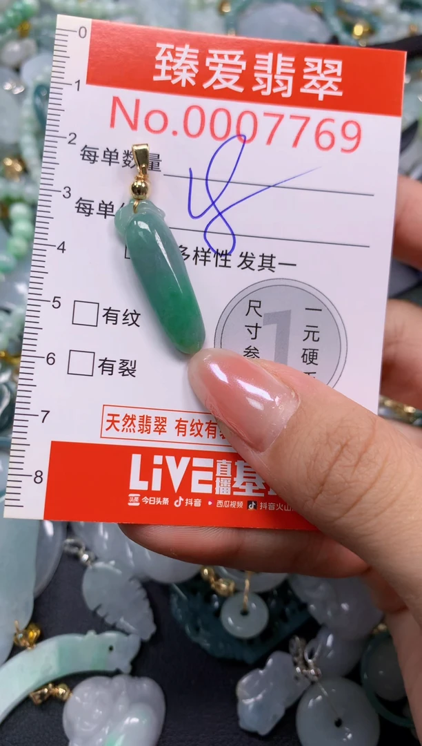吊坠(不含链)未镶嵌翡翠7769