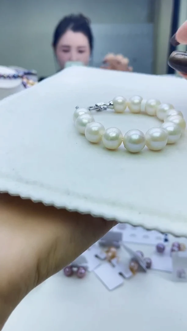 未镶嵌手链淡水珍珠白色系