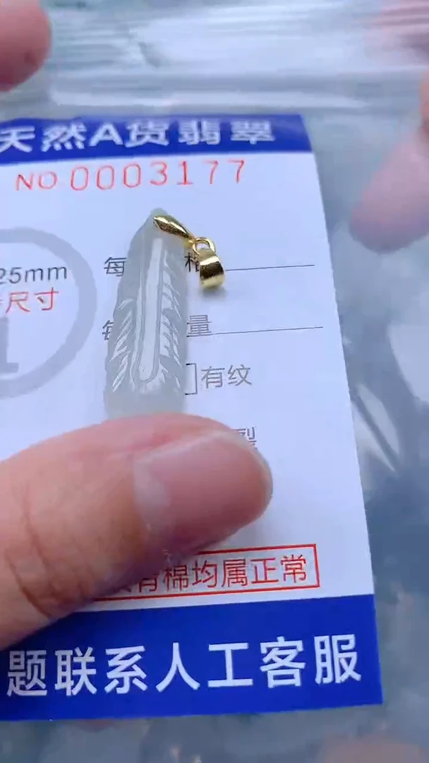 翡翠未镶嵌吊坠(不含链)1