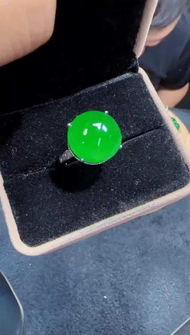 未镶嵌定制翡翠翡翠戒指185