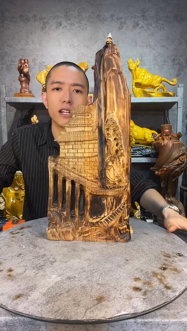 香樟木香樟木精工雕刻摆件