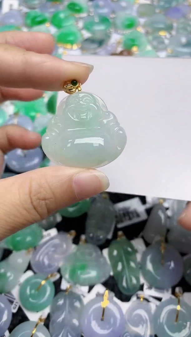 翡翠未镶嵌颈饰天然翡翠A货