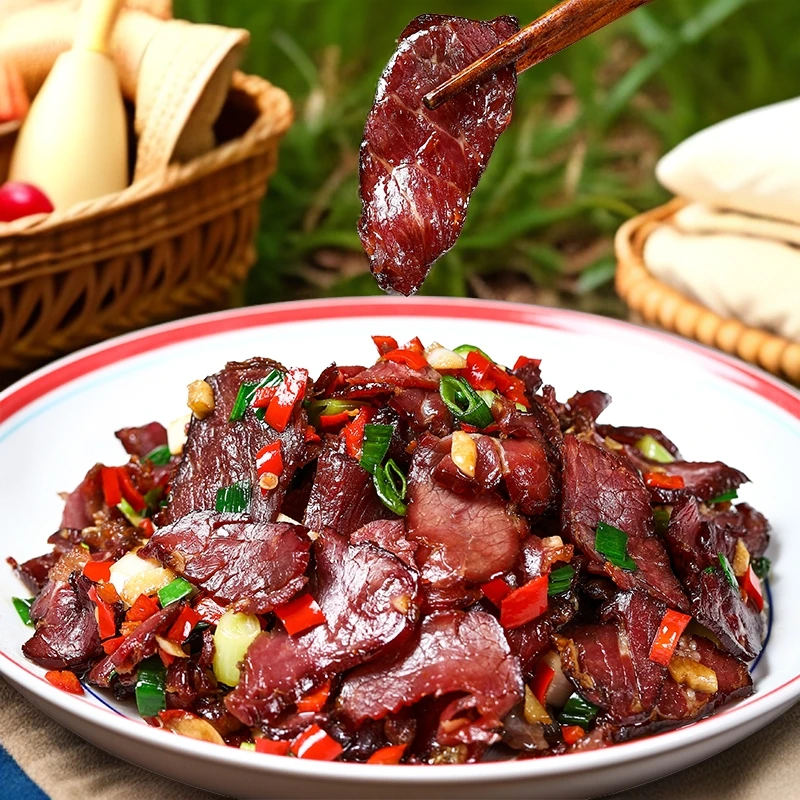 湘特腊黄牛肉片125g烟熏腊肉湘西腊味地方美食冷冻原切真空包装