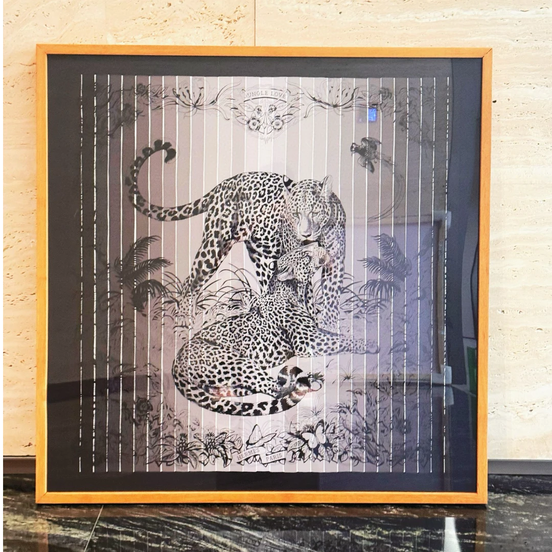 未使用 Hermes/爱马仕 Hermes/爱马仕 老佛爷 丛林之爱丝巾画