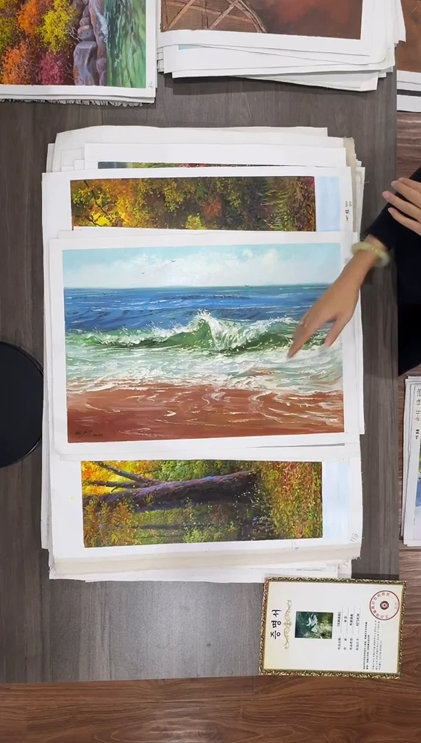 油画【73号】约53*35cm丨朝鲜原创纯手绘孤品油画丨顺丰包邮