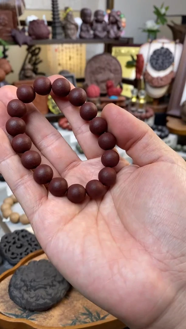 泥塑紫罗兰花香款合香手串1.2