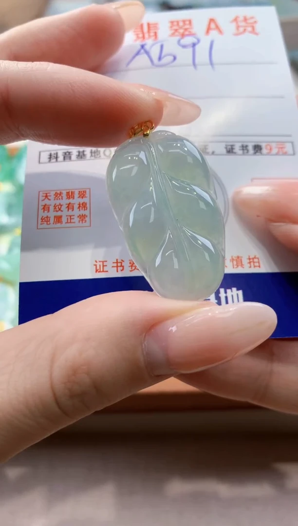 颈饰未镶嵌翡翠天然A货翡翠挂件