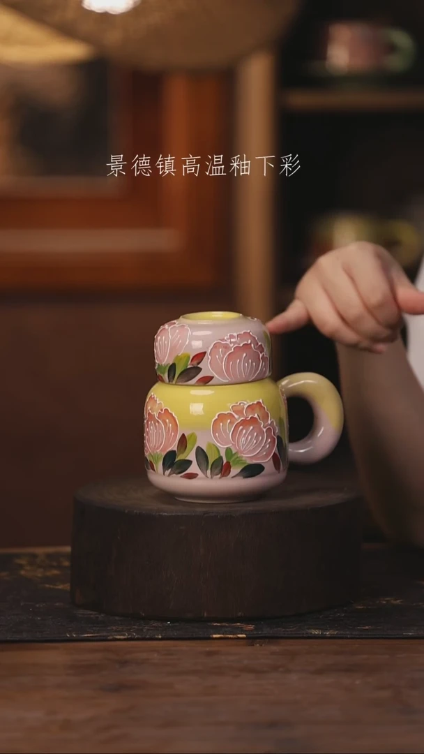 陶瓷景德镇高温釉下手绘陶瓷156