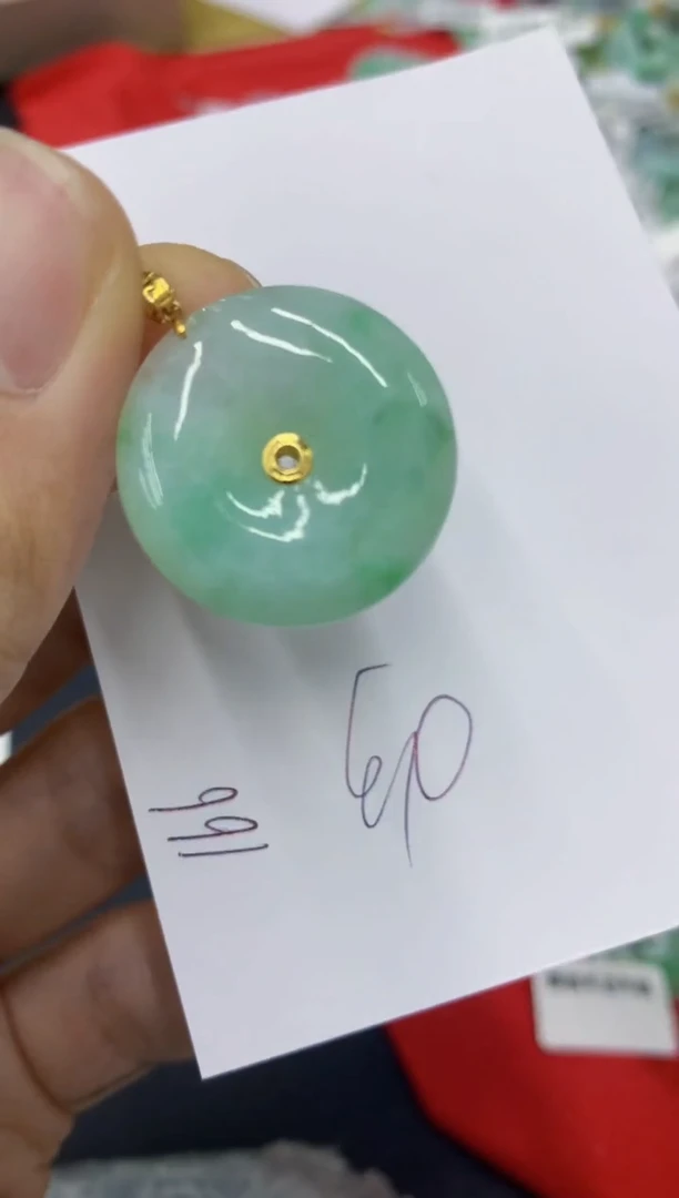 翡翠18K金镶嵌颈饰号链接1111111