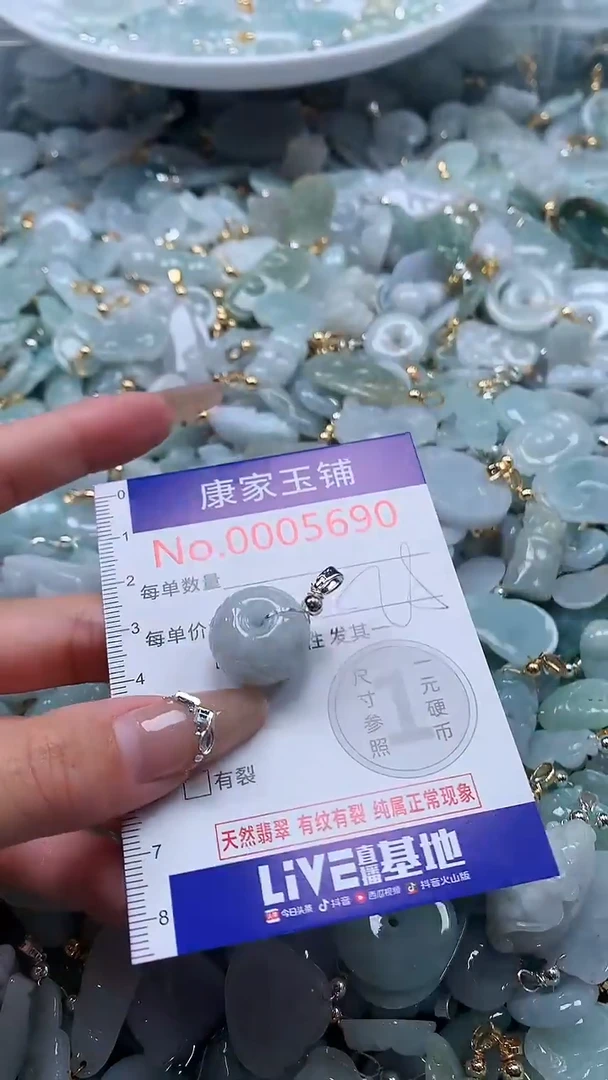 翡翠未镶嵌吊坠(不含链)5690