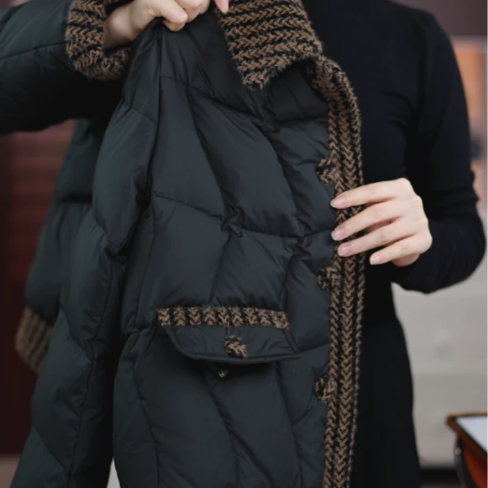 【进口品质】敬亭2025新款时尚气质加厚保暖90羽绒服外套d566鑫鑫