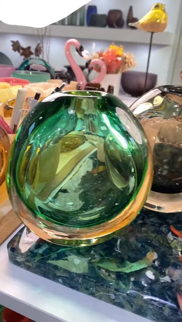 【闪购商品】琉璃慕忆家花瓶微瑕